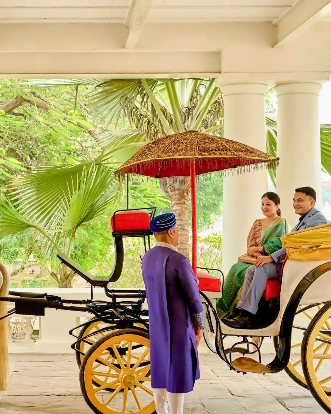 Royal Horse Carriage Buggy Ride Taj Nadesar Palace